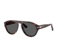 Persol Unisex Sunglass PO3370S - Couleur du Monture: Havana, Couleur de Lentille: Gris foncé