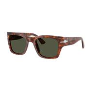 Persol Unisex Sunglass PO3384S - Couleur du Monture: Havana, Couleur de Lentille: Vert