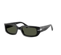 Persol Unisex Sunglass PO3385S - Mel - Couleur du Monture: Noir, Couleur de Lentille: Vert