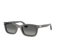 Persol Unisex Sunglass PO3396S - Couleur du Monture: Transparent Gris, Couleur de Lentille: Dégradé Gris