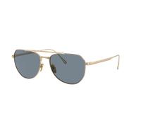 Persol Unisex Sunglass PO5003ST - Couleur du Monture: Or, Couleur de Lentille: Bleu clair