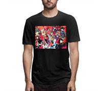 Persona 5 City at Night Men T Shirt Short Sleeve Cotton Summer Tees Tops Manches Courtes(Medium)