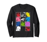 Persona 5 Royal Pop Art Colorful Character Grid Video Game Manche Longue