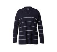Persona by Marina Rinaldi Pull-over 'PECE' bleu marine / blanc, Taille XS-S