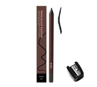 Persona Eyeliner Pencil Waterproof,24 Hr Waterproof Eyeliner Duo Sharpenable Eye Pencil,Plum Waterproof Eyeliners,No Smudging, Fading, Smooth And Easy To Color (Black)