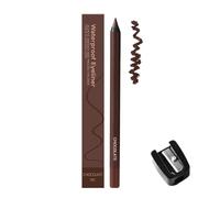Persona Eyeliner Pencil Waterproof,24 Hr Waterproof Eyeliner Duo Sharpenable Eye Pencil,Plum Waterproof Eyeliners,No Smudging, Fading, Smooth And Easy To Color (Chocolate)