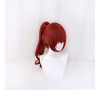 Persona5 THE ROYAL P5R Cosplay perruques Yoshizawa Kasumi pince à vin rouge queues de cheval perruque de cheveux synthétiques Halloween cheveux + bonnet de perruque