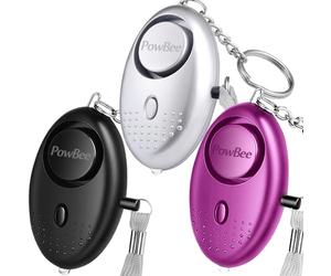 Personal Alarm - [2 Pack] 140dB Safesound Alerte d'attaque pour viol avec panique, porte-clés pour l'autodéfense des femmes, des personnes âgées, des enfants et des travailleurs de nuit