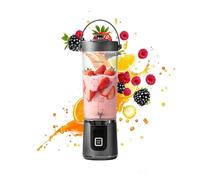 Personal Blender, USB Rechargeable 500ml LED Display Juicer, Portable Fruit Mixer Bottle, High Speed Compact Travel Blender With Easy Clean Function For Kitchen Travel Beach Camping Coffee Drink Use