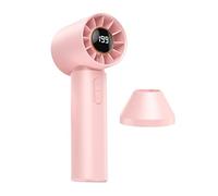 Personal Fan Handheld, Digital Display Cooler, Rechargeable Device with Easy Carry, Portable Gadget with Sturdy Build, Travel Essentials, Outdoor Fan 2.17x2.36x6.46 Inches for Vacation Camping Travel
