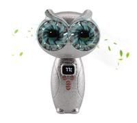 Personal Fan Rechargeable - 100-Speeds Owl-Shaped Soft Breeze Via Stepless