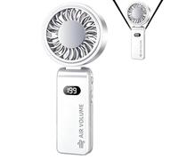 Personal Fan Rechargeable Foldable Quiet Airflow With For Furni LED Display