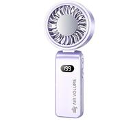 Personal Fan Rechargeable Foldable Quiet Airflow With For Furni LED Display