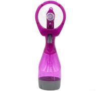 Personal for Brumisateur ventilateur portable avec double modes de pulvérisation et écran LED pour soulager la chaleur estivale - Compact et pliable pour mini ventilateur avec cordon 184,3 g Violet