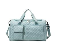Personal Item Travel Bag - Large Capacity Carry Duffel With Shoe Compartment, Wet And Dry Separation Sports Bag, Widened Shoulder Strap For Women | Lightweight Gym Pocket Outdoor Trips, Lake Blue