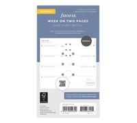 Personal Minimal week on two pages 2025 Week on two pages - Minimal White Multil