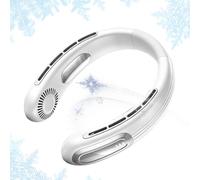 Personal Neck Fan 5 Speeds Bladeless Rechargeable Hands Freable Wind Blower