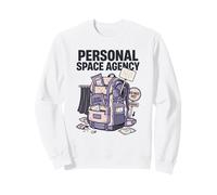 Personal Space Agency Introverti Alone Time Humour Sweatshirt