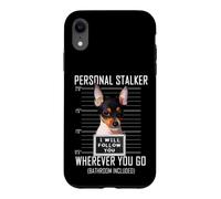Personal Stalker Chien Toy Fox Terrier I Will Follow You Coque pour iPhone XR