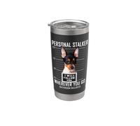 Personal Stalker Chien Toy Fox Terrier I Will Follow You Gobelet isotherme en acier inoxydable double paroi