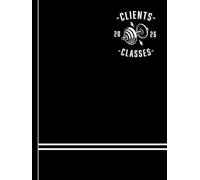 Personal trainer appointment book 2026: Hardcover personal training appointments & classes: 2026 Yearly overview / month to view calendar diary/ Hourly planner with 15 minute slots (6am - 9pm)