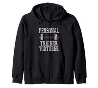 Personal Trainer Torturer Discipline de fitness au gymnase - Sweat à Capuche