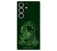 Personalaizer Coque Compatible avec Samsung Galaxy S23 Ultra Licence Officielle Harry Potter en Silicone TPU Souple Transparente avec Motif Serpentard - Harry Potter