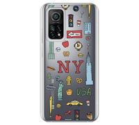 Personalaizer Coque compatible avec Xiaomi Mi 10T/Mi 10T Pro - Be Unique Étui Gel New York