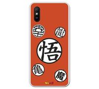 Personalaizer Coque compatible avec Xiaomi Redmi 9A - 9AT en silicone TPU souple transparente avec motif Dragon Ball Z - Symboles