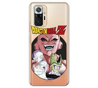 Personalaizer Coque compatible avec Xiaomi Redmi Note 10 Pro/Pro Max en silicone TPU souple transparent motif Dragon Ball Z - Freeza Cell et Majin Buu