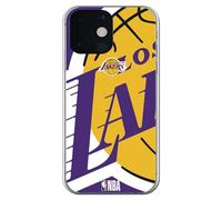Personalaizer Coque compatible iPhone 13 Mini - Motif basket-ball NBA Los Angeles Lakers - Coque silicone TPU souple transparente