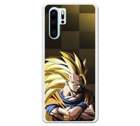 Personalaizer Coque Dragon Ball Z Goku Super Saiyan SS3 pour Huawei P30 Pro - Coque en silicone TPU souple transparente - Licence officielle