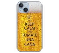 Personalaizer Coque en silicone TPU souple transparente avec inscription Keep Calm and Tomate pour iPhone 14 Plus
