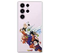 Personalaizer Coque en Silicone TPU Souple Transparente Compatible avec Samsung Galaxy S22 Ultra Motif Dragon Ball Z Multipersonnages Goku Piccolo Krillin Ten Shin Han