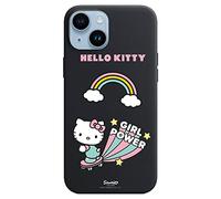 Personalaizer Coque iPhone 14 Plus Noir avec Un Motif Hello Kitty Girl Power