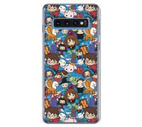 Personalaizer Coque officielle Harry Potter compatible avec Samsung Galaxy S10 avec motif mélange d'amulettes magiques - Coque en silicone TPU souple transparente