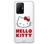 Personalaizer Coque officielle Hello Kitty compatible avec Xiaomi Mi 11T Pro - Silicone TPU souple transparent avec motif sur rose