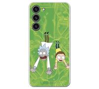 Personalaizer Coque Officielle Rick y Morty - Coque Compatible Samsung Galaxy S24 Plus en Silicone TPU Souple Transparente - Motif Fond Acide