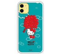 Personalaizer Coque originale compatible avec iPhone 11 avec un motif Hello Kitty Ballon Nœuds