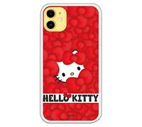 Personalaizer Coque originale compatible avec iPhone 11 avec un motif Hello Kitty Motif nœuds rouges