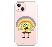 Personalaizer Coque originale compatible avec iPhone 14 avec motif Bob l'éponge arc-en-ciel