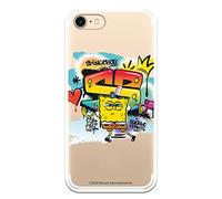 Personalaizer Coque originale compatible avec iPhone 7 ou iPhone 8 ou SE 2020 avec un motif Bob l'éponge Hip Hop