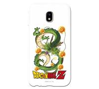Personalaizer Coque originale compatible avec Samsung Galaxy J3 2017 - Motif Dragon Ball Z - Shenron et boules du dragon - Coque en silicone TPU transparente souple