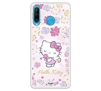 Personalaizer Coque pour Huawei P30 Lite - Hello Kitty officiel. Belles coques. Housses pour filles (Hello Kitty Delicate Flower)