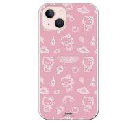 Personalaizer Coque pour iPhone 13 - Hello Kitty Patron Sobre Rosa