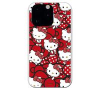 Personalaizer Coque pour iPhone 13 Pro - Hello Kitty Lazos Rojos y Topos