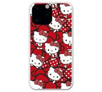 Personalaizer Coque pour iPhone 13 Pro Max - Hello Kitty Lazos Rojos y Topos