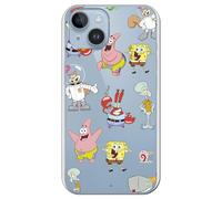 Personalaizer Coque pour iPhone 14 Plus Motif Bob l'éponge Multipersonnage