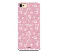 Personalaizer Coque pour iPhone 7 - Coque pour iPhone 8 - SE 2¬™ - Hello Kitty Patron Sobre Rosa
