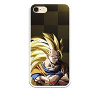 Personalaizer Coque pour iPhone 7 - IPhone 8 - SE 2020 - Dragon Ball Z Goku SS3 Fondo